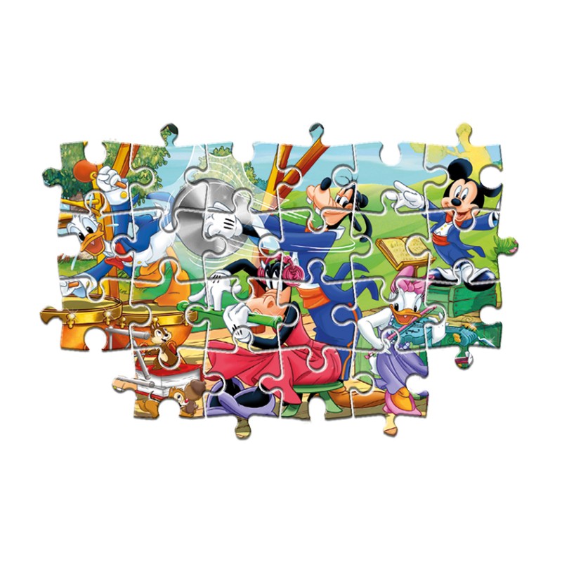 Clementoni Παιδικό Παζλ Maxi Super Color Mickey And Friends 24 τμχ