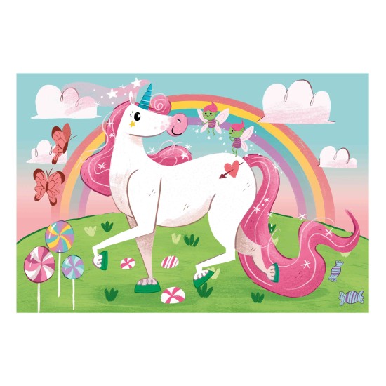 Clementoni Παιδικό Παζλ Super Color I Believe In Unicorns 2x20 τμχ Clementoni Παιδικό Παζλ Super Color I Believe In Unicorns 2x20 τμχ