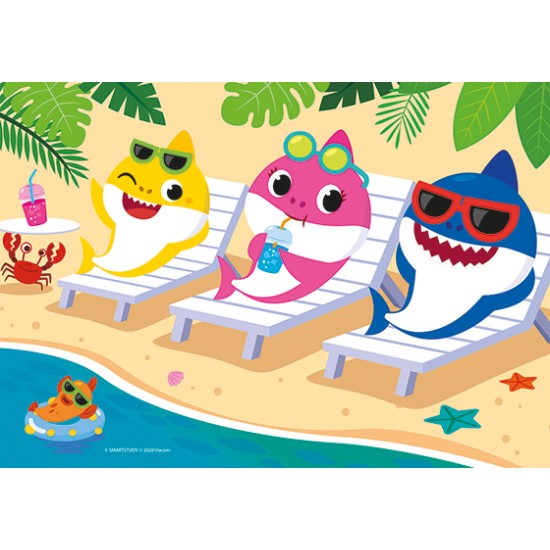 Clementoni Παιδικό Παζλ Super Color Baby Shark 2x20 τμχ Clementoni Παιδικό Παζλ Super Color Baby Shark 2x20 τμχ