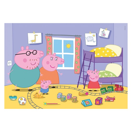Clementoni Παιδικό Παζλ Super Color Peppa Pig 2x20 τμχ Clementoni Παιδικό Παζλ Super Color Peppa Pig 2x20 τμχ