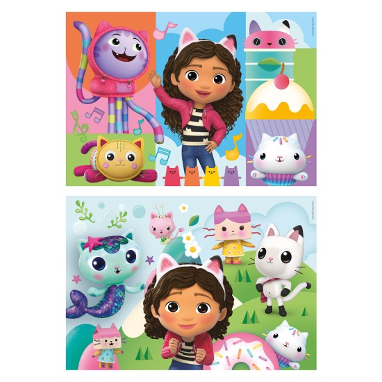 Clementoni Παιδικό Παζλ Super Color DreamWorks Gabbys Dollhouse 2x60 τμχ