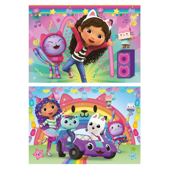 Clementoni Παιδικό Παζλ Super Color DreamWorks Gabbys Dollhouse 2x60 τμχ