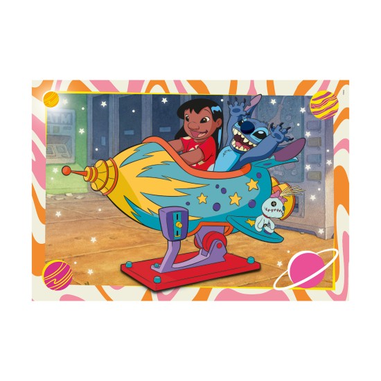 Clementoni Παιδικό Παζλ Super Color Disney Stich 2x60 τμχ