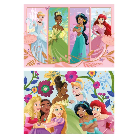 Clementoni Παιδικό Παζλ Super Color Disney Princess 2x60 τμχ