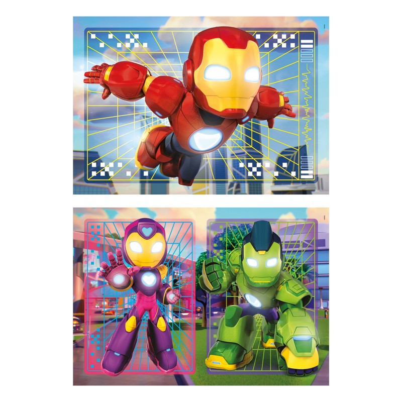 Clementoni Παιδικό Παζλ Super Color IronMan And His Awesome Friends 2x20 τμχ