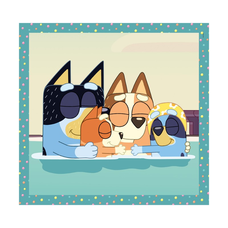 Clementoni Παιδικό Παζλ Super Color Bluey 3x48 τμχ