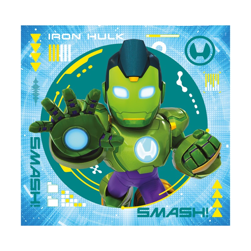 Clementoni Παιδικό Παζλ Super Color IronMan and His Awesome Friends 3x48 τμχ