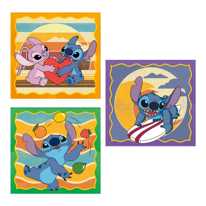 Clementoni Παιδικό Παζλ Super Color Disney Stich 3x48 τμχ