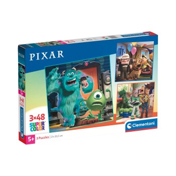 Clementoni Παιδικό Παζλ Super Color Pixar 3x48 τμχ