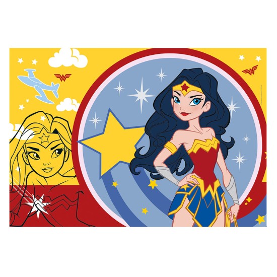 Clementoni Παιδικό Παζλ Super Color DC Comics 3x48 τμχ