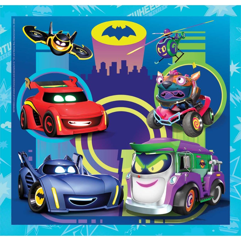 Clementoni Παιδικό Παζλ Super Color Batwheels 3x48 τμχ