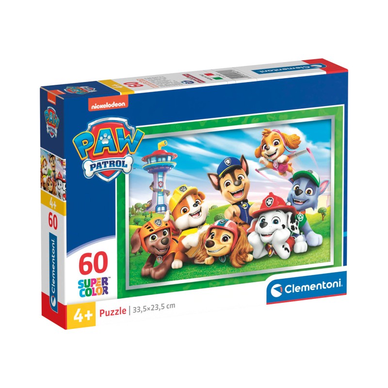 Clementoni Παιδικό Παζλ Super Color Nickelodeon Paw Patrol 60 τμχ