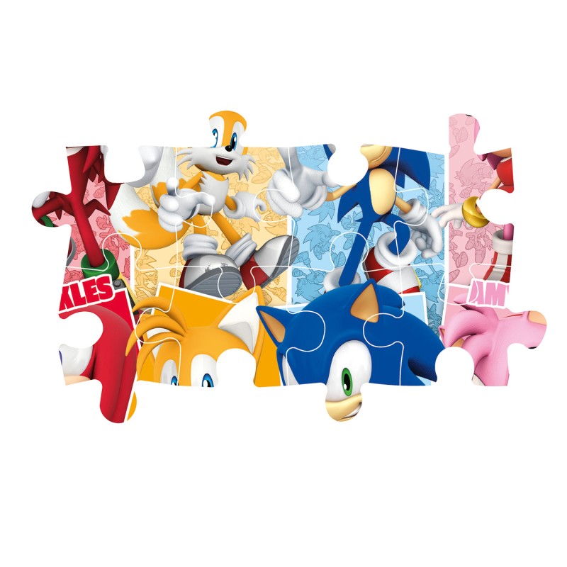 Clementoni Παιδικό Παζλ Maxi Super Color Sonic 60 τμχ
