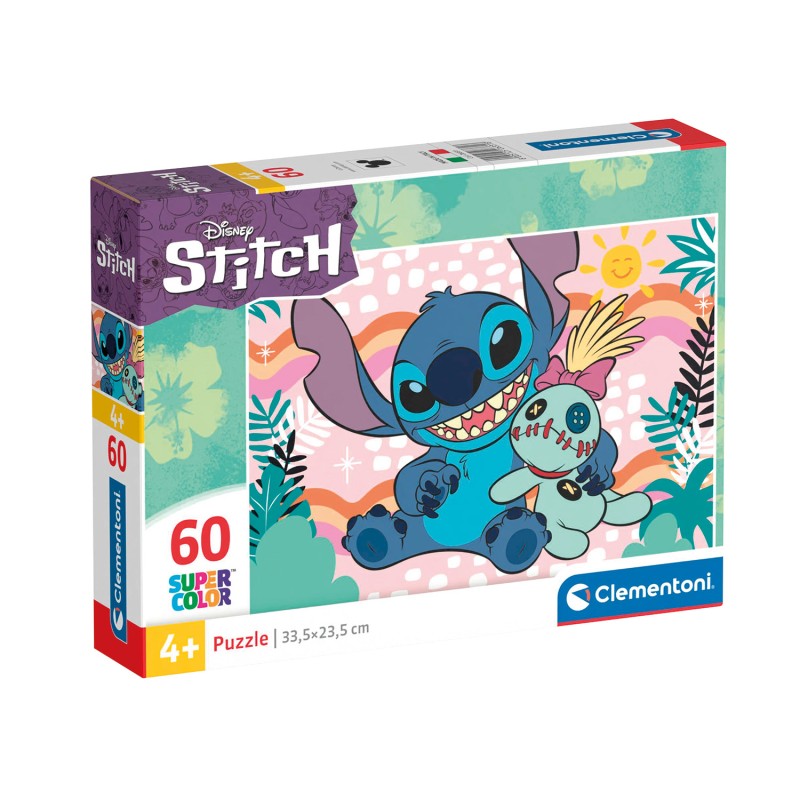 Clementoni Παιδικό Παζλ Super Color Disney Stitch 60 τμχ