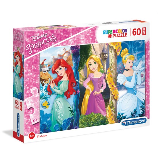 Clementoni Παιδικό Παζλ Maxi Super Color Princess 60 τμχ Clementoni Παιδικό Παζλ Maxi Super Color Princess 60 τμχ