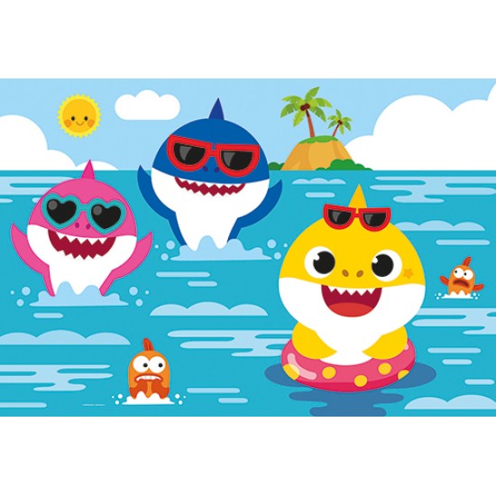 Clementoni Παιδικό Παζλ Maxi Super Color Baby Shark 24 τμχ