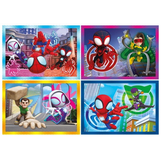 Clementoni Παιδικό Παζλ 4 in 1 Super Color Marvel Spidey Και Οι Απίθανοι Φίλοι Του 12-16-20-24 τμχ Clementoni Παιδικό Παζλ 4 in 1 Super Color Marvel Spidey Και Οι Απίθανοι Φίλοι Του 12-16-20-24 τμχ
