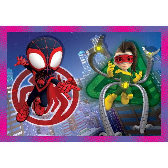 Clementoni Παιδικό Παζλ 4 in 1 Super Color Marvel Spidey Και Οι Απίθανοι Φίλοι Του 12-16-20-24 τμχ Clementoni Παιδικό Παζλ 4 in 1 Super Color Marvel Spidey Και Οι Απίθανοι Φίλοι Του 12-16-20-24 τμχ