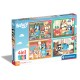 Clementoni Παιδικό Παζλ 4 in 1 Super Color Bluey 12-16-20-24 τμχ