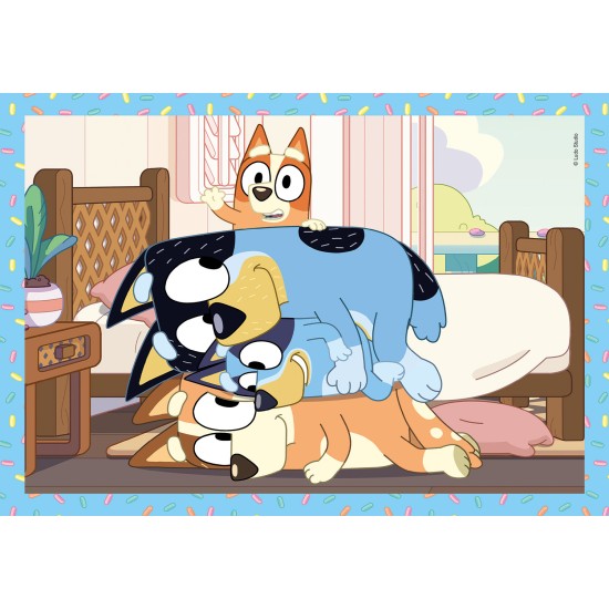 Clementoni Παιδικό Παζλ 4 in 1 Super Color Bluey 12-16-20-24 τμχ