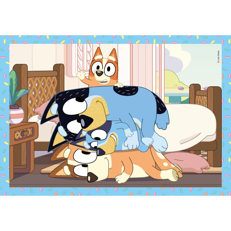 Clementoni Παιδικό Παζλ 4 in 1 Super Color Bluey 12-16-20-24 τμχ