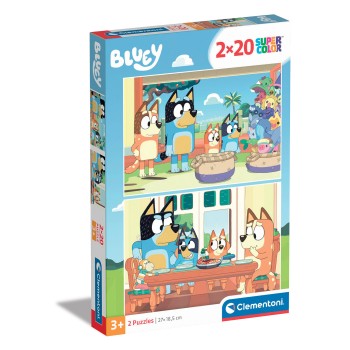 Clementoni Παιδικό Παζλ Super Color Bluey 2x20 τμχ