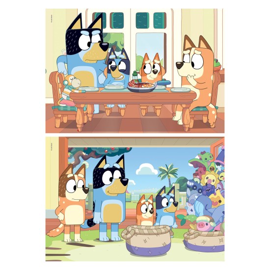 Clementoni Παιδικό Παζλ Super Color Bluey 2x20 τμχ Clementoni Παιδικό Παζλ Super Color Bluey 2x20 τμχ