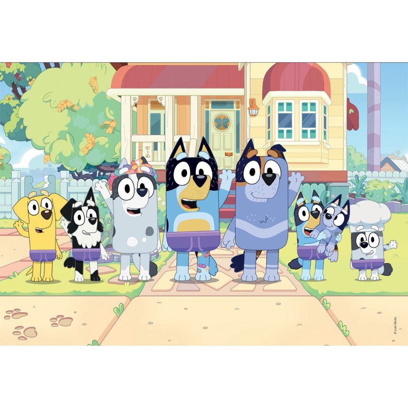 Clementoni Παιδικό Παζλ Super Color Bluey 2x60 τμχ