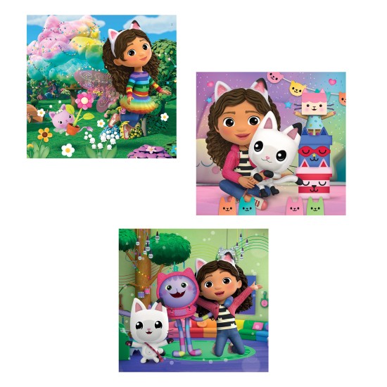 Clementoni Παιδικό Παζλ Super Color Gabbys Dollhouse 3x48 τμχ
