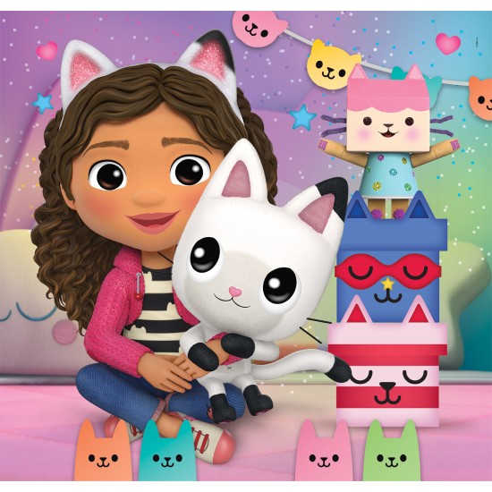 Clementoni Παιδικό Παζλ Super Color Gabbys Dollhouse 3x48 τμχ