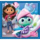Clementoni Παιδικό Παζλ Super Color Gabbys Dollhouse 3x48 τμχ