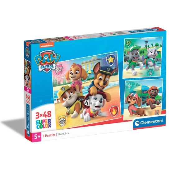Clementoni Παιδικό Παζλ Super Color Nickelodeon Paw Patrol 3x48 τμχ Clementoni Παιδικό Παζλ Super Color Nickelodeon Paw Patrol 3x48 τμχ