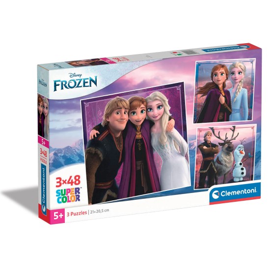 Clementoni Παιδικό Παζλ Super Color Disney Frozen II 3x48 τμχ Clementoni Παιδικό Παζλ Super Color Disney Frozen II 3x48 τμχ