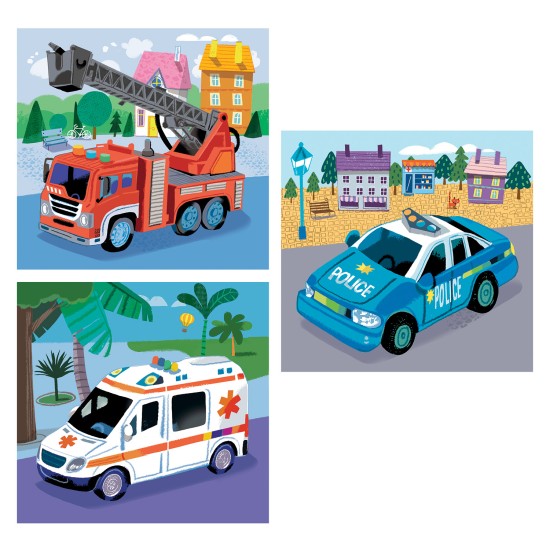 Clementoni Παιδικό Παζλ Super Color Rescue Vehicles 3x48 τμχ Clementoni Παιδικό Παζλ Super Color Rescue Vehicles 3x48 τμχ