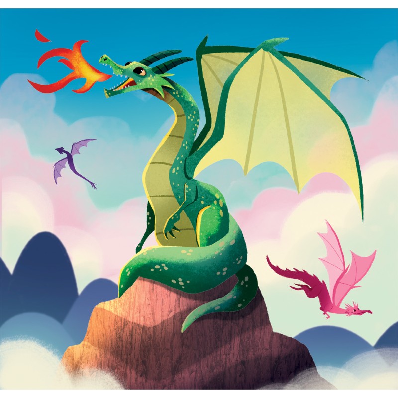 Clementoni Παιδικό Παζλ Super Color Fantastic Creatures 3x48 τμχ