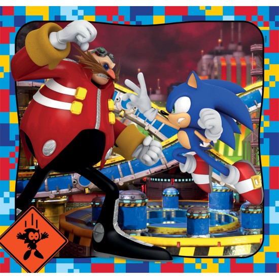Clementoni Παιδικό Παζλ Super Color Sonic The Hedgehog 3x48 τμχ