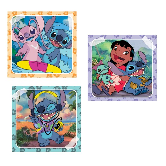 Clementoni Παιδικό Παζλ Super Color Disney Stitch 3x48 τμχ