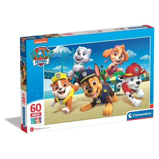 Clementoni Παιδικό Παζλ Maxi Supercolor Nickelodeon Paw Patrol 60 τμχ Clementoni Παιδικό Παζλ Maxi Supercolor Nickelodeon Paw Patrol 60 τμχ