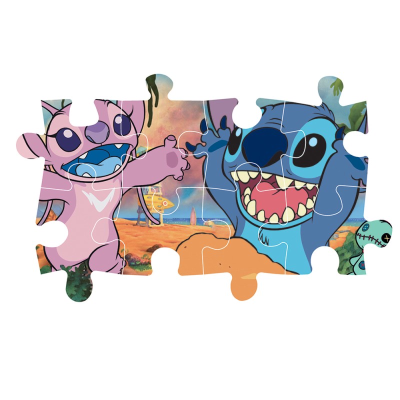 Clementoni Παιδικό Παζλ Maxi Supercolor Disney Stitch 60 τμχ