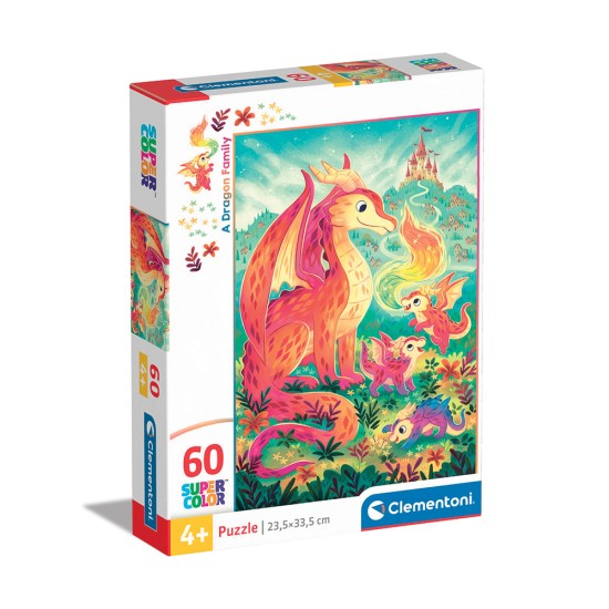Clementoni Παιδικό Παζλ Super Color Δράκοι 60 τμχ Clementoni Παιδικό Παζλ Super Color Δράκοι 60 τμχ