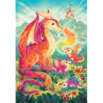 Clementoni Παιδικό Παζλ Super Color Δράκοι 60 τμχ