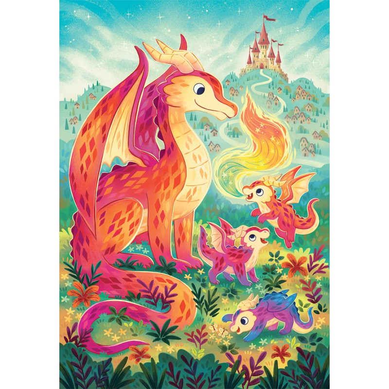 Clementoni Παιδικό Παζλ Super Color Δράκοι 60 τμχ