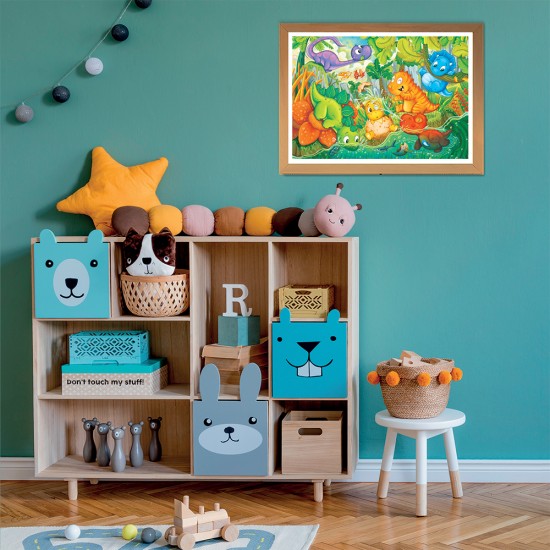Clementoni Παιδικό Παζλ Maxi Super Color Dinos Happy Oasis 24 τμχ Clementoni Παιδικό Παζλ Maxi Super Color Dinos Happy Oasis 24 τμχ