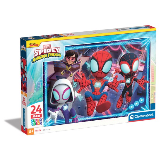 Clementoni Παιδικό Παζλ Maxi Super Color Marvel Spidey Και Οι Απίθανοι Φίλοι Του 24 τμχ Clementoni Παιδικό Παζλ Maxi Super Color Marvel Spidey Και Οι Απίθανοι Φίλοι Του 24 τμχ
