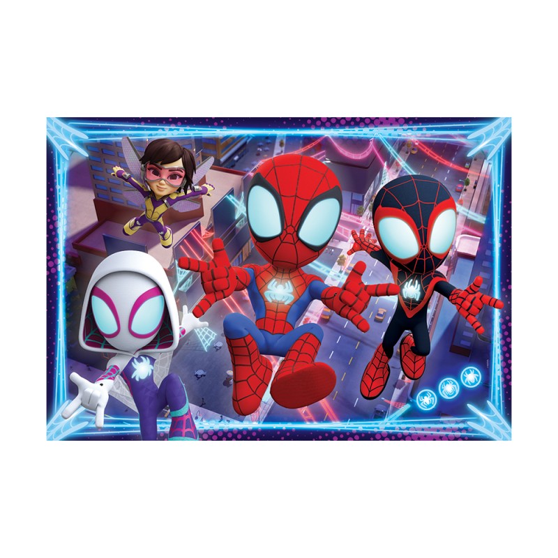 Clementoni Παιδικό Παζλ Maxi Super Color Marvel Spidey Και Οι Απίθανοι Φίλοι Του 24 τμχ