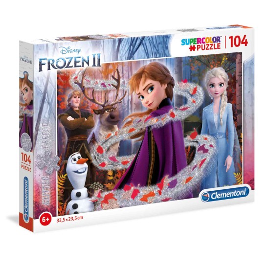 Clementoni Παιδικό Παζλ Super Color Glitter Frozen 2 104 τμχ Clementoni Παιδικό Παζλ Super Color Glitter Frozen 2 104 τμχ