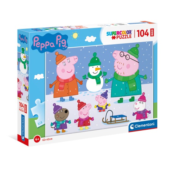 Clementoni Παιδικό Παζλ Maxi Super Color Peppa Pig 104 τμχ Clementoni Παιδικό Παζλ Maxi Super Color Peppa Pig 104 τμχ