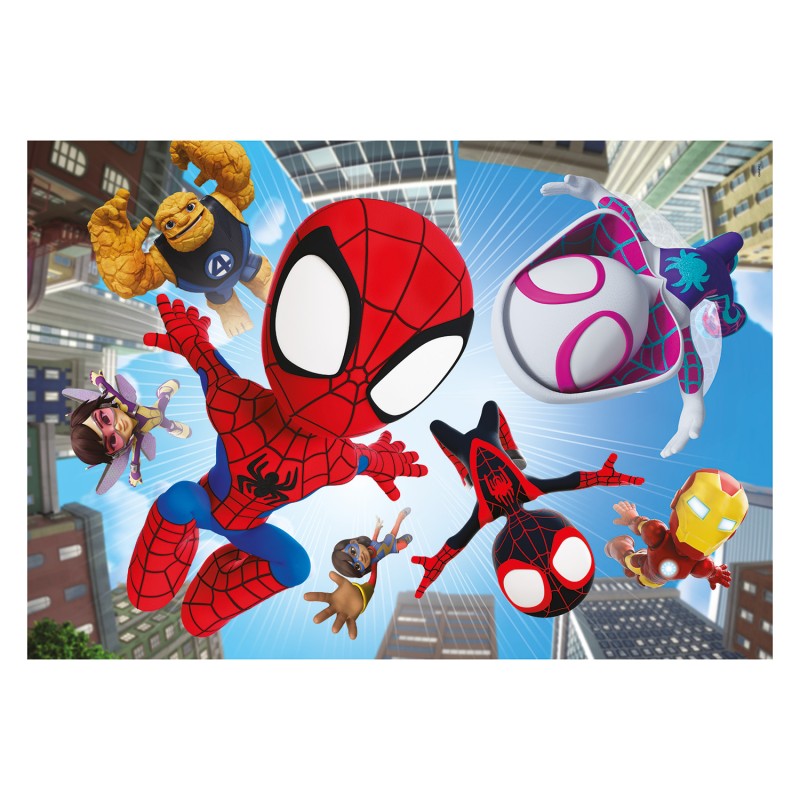 Clementoni Παιδικό Παζλ Maxi Supercolor Marvel Spidey και οι Απίθανοι Φίλοι του 104 τμχ