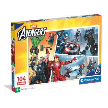 Clementoni Παιδικό Παζλ Super Color The Avengers 104 τμχ