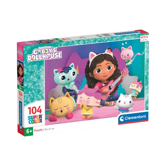 Clementoni Παιδικό Παζλ Super Color DreamWorks Gabbys Dollhouse 104 τμχ